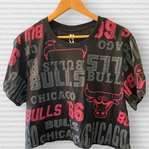 3/$25‎ Chicago Bulls Crop Top Tee, NWOT